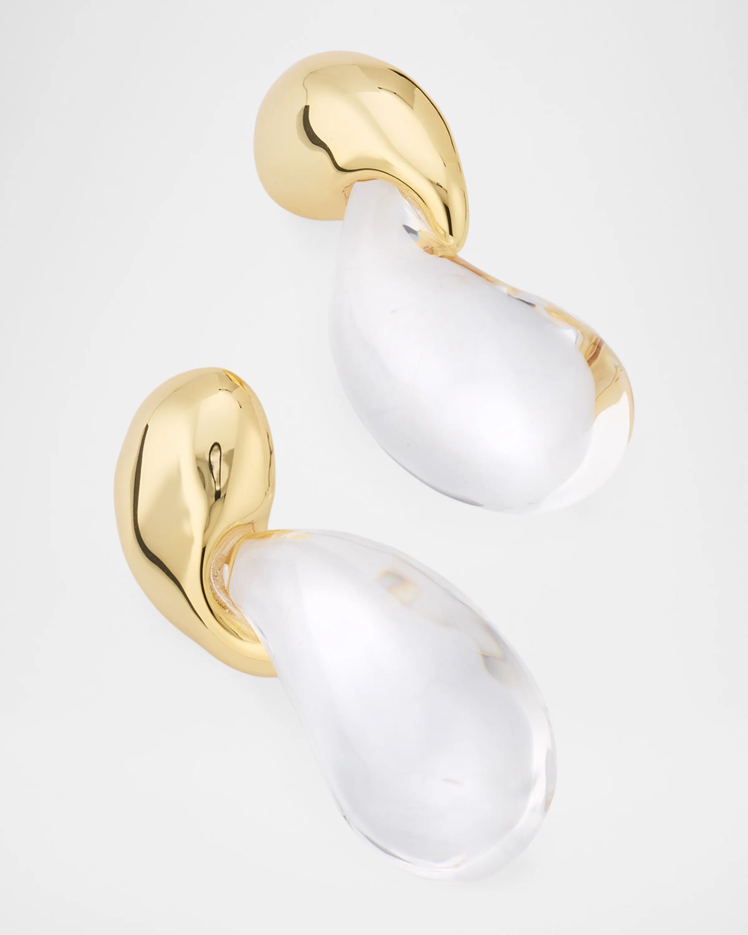 Liquid Lucite Modernist Earrings