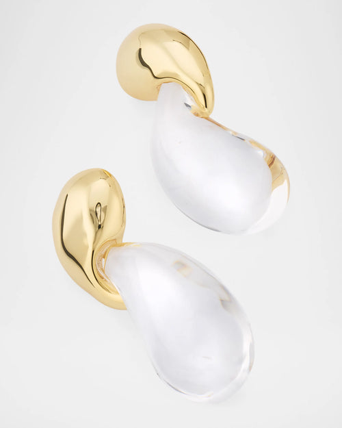 Liquid Lucite Modernist Earrings