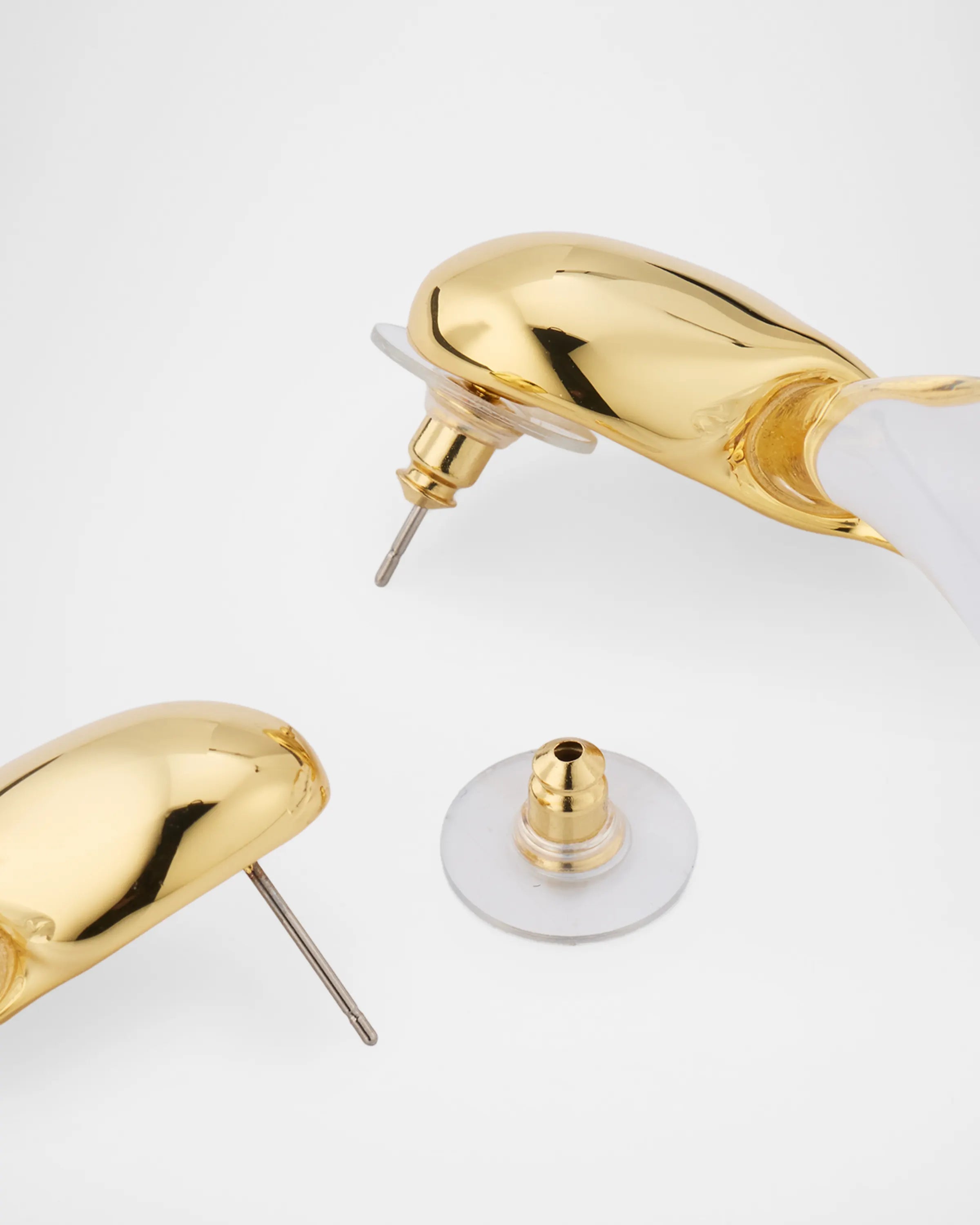Liquid Lucite Modernist Earrings