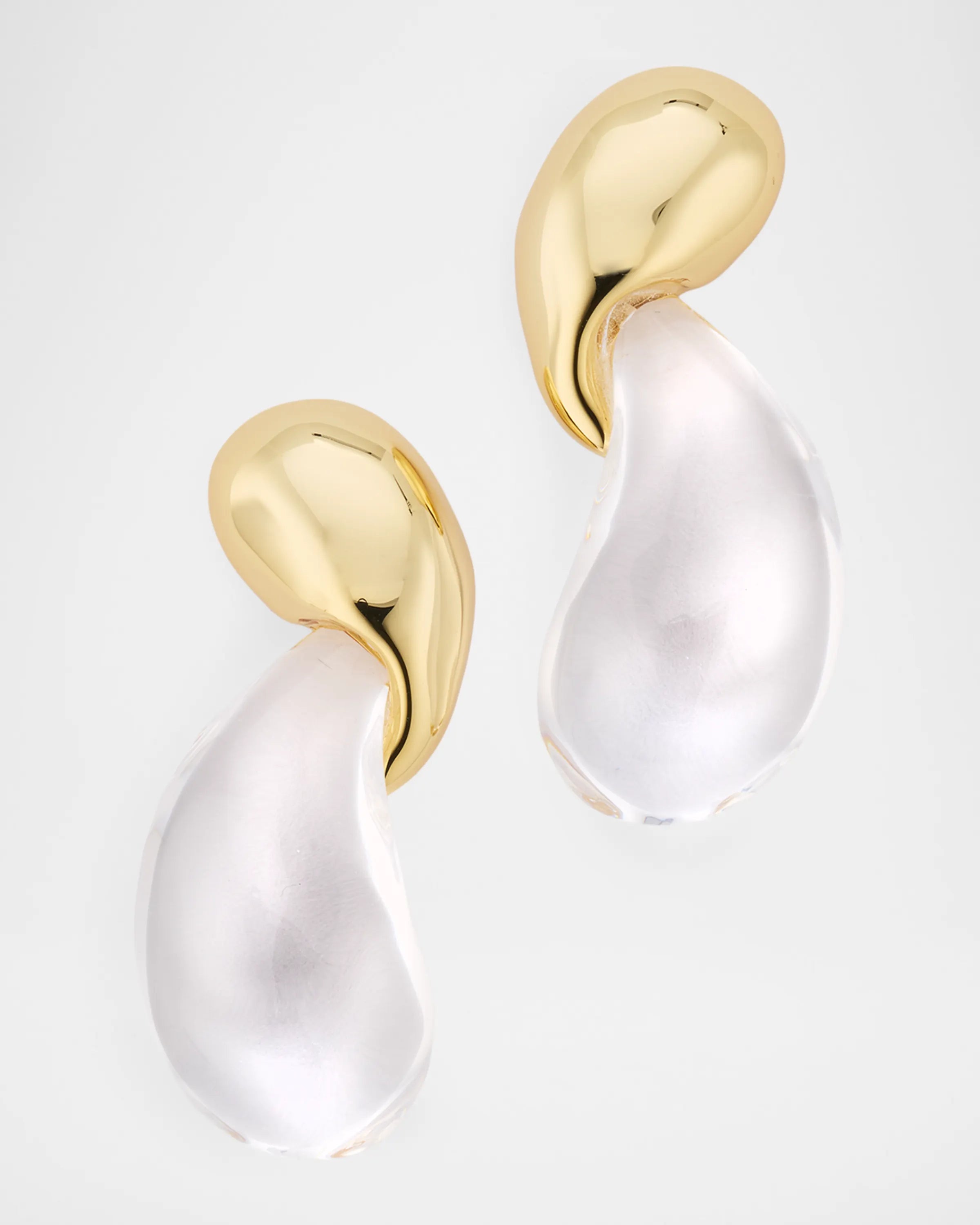 Liquid Lucite Modernist Earrings